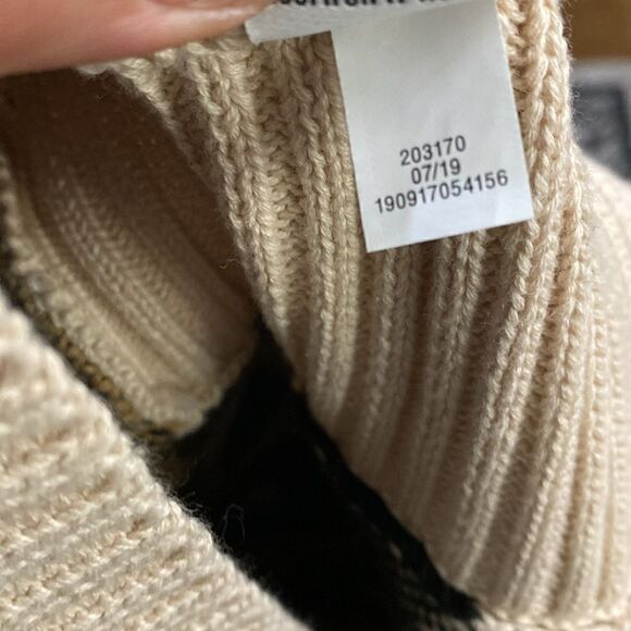 Nine West leopard Print Knit Sweater Tunic Turtleneck - Picture 13 of 14